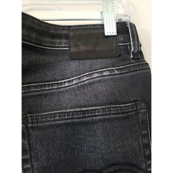 R13 Biker Boy Albany with rips Jeans Sz 27 R13W0087-297 Whiskered Raw Hem (G - Picture 15 of 15